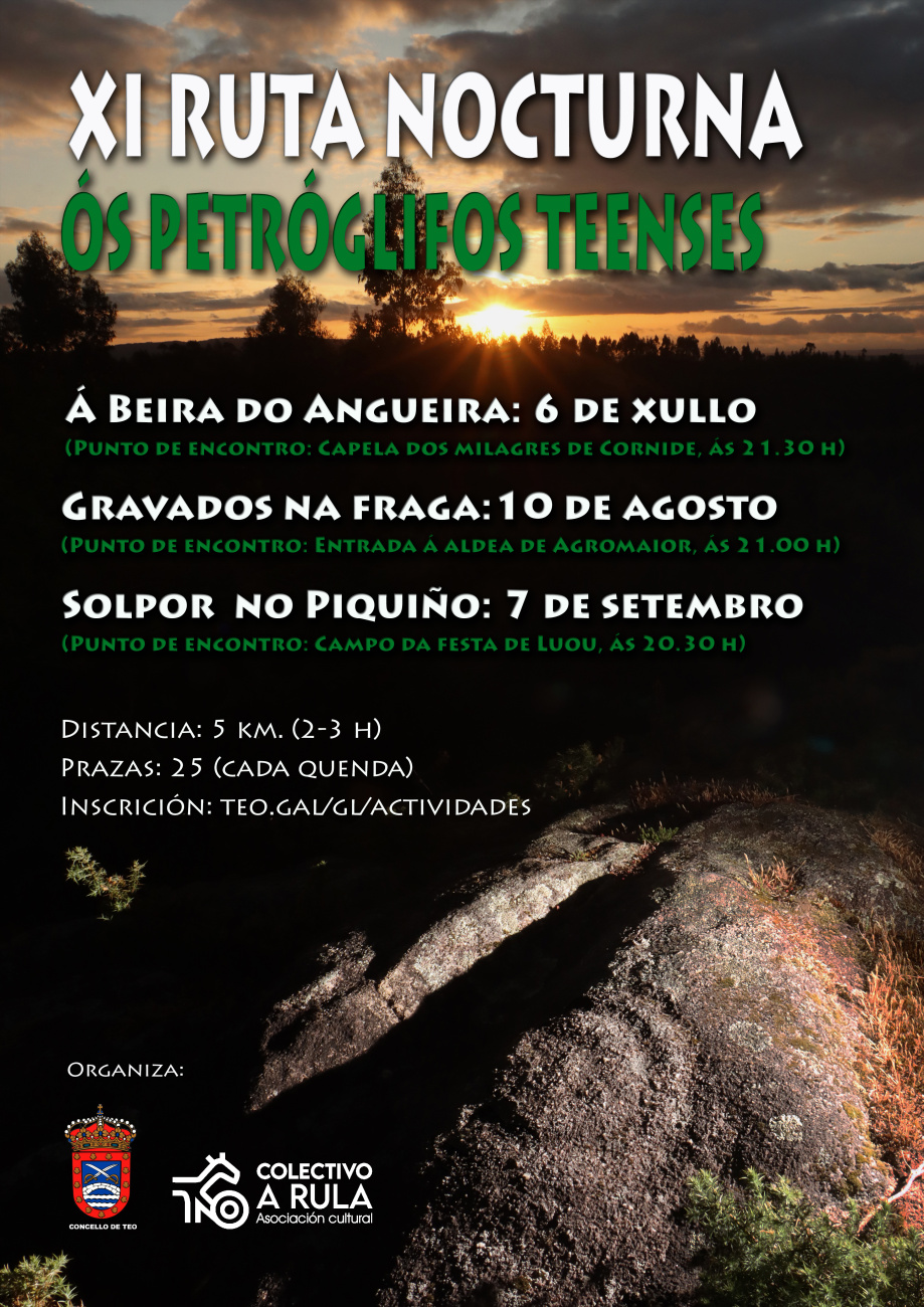 XI ruta noctura petroglifos Teo