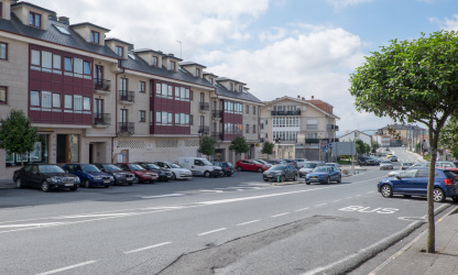 Imaxe da estrada en Cacheiras