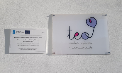 Placa xustificativa da subvención